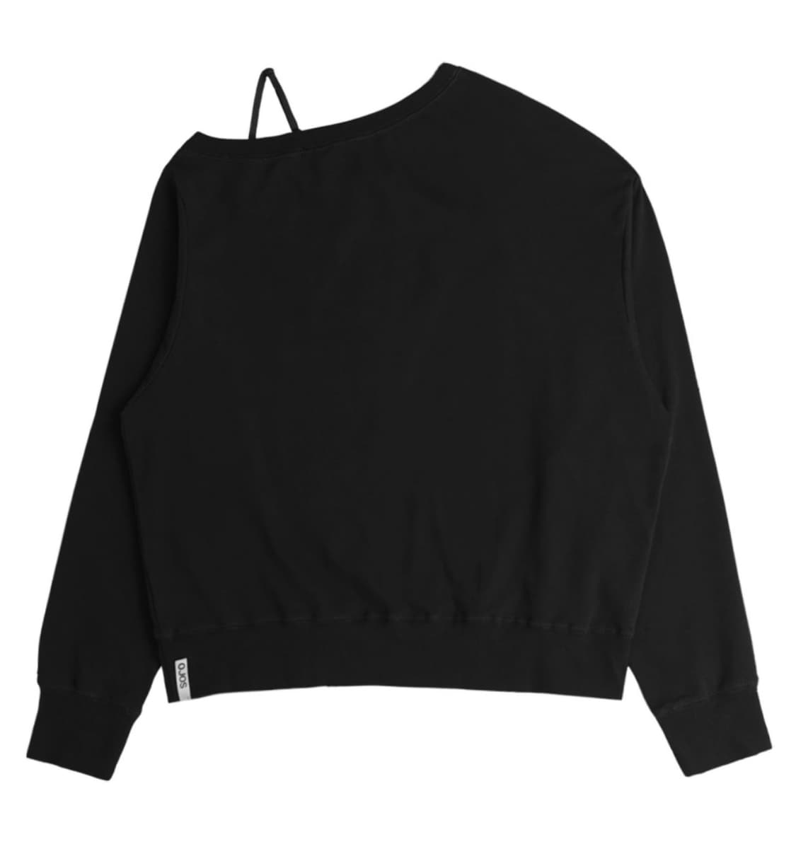 오호스 버튼업 스웨트셔츠 블랙 상품이미지3