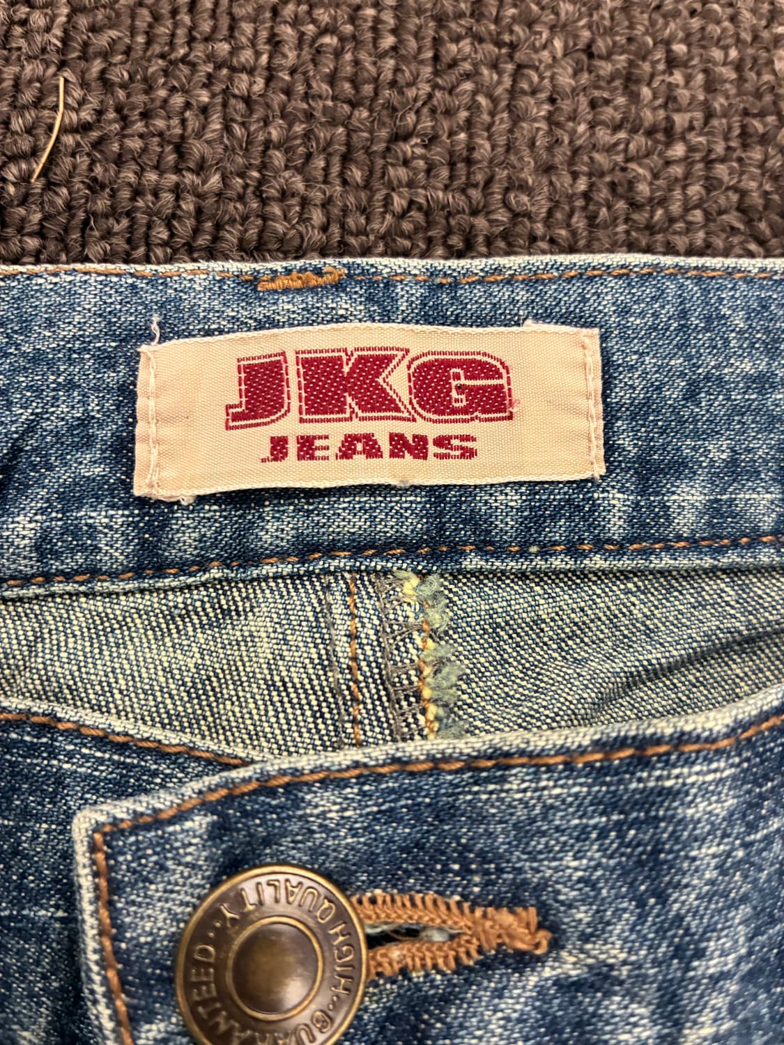 61-87)Japanese vintage 여성 부츠컷 카고 데님팬츠 상품이미지5