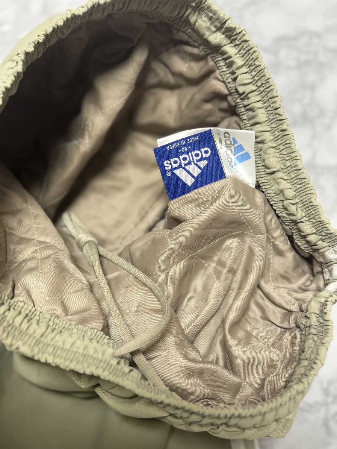 아디다스 삼선 오트밀베이지 트랙팬츠 바람막이 와이드 바지 상품이미지7