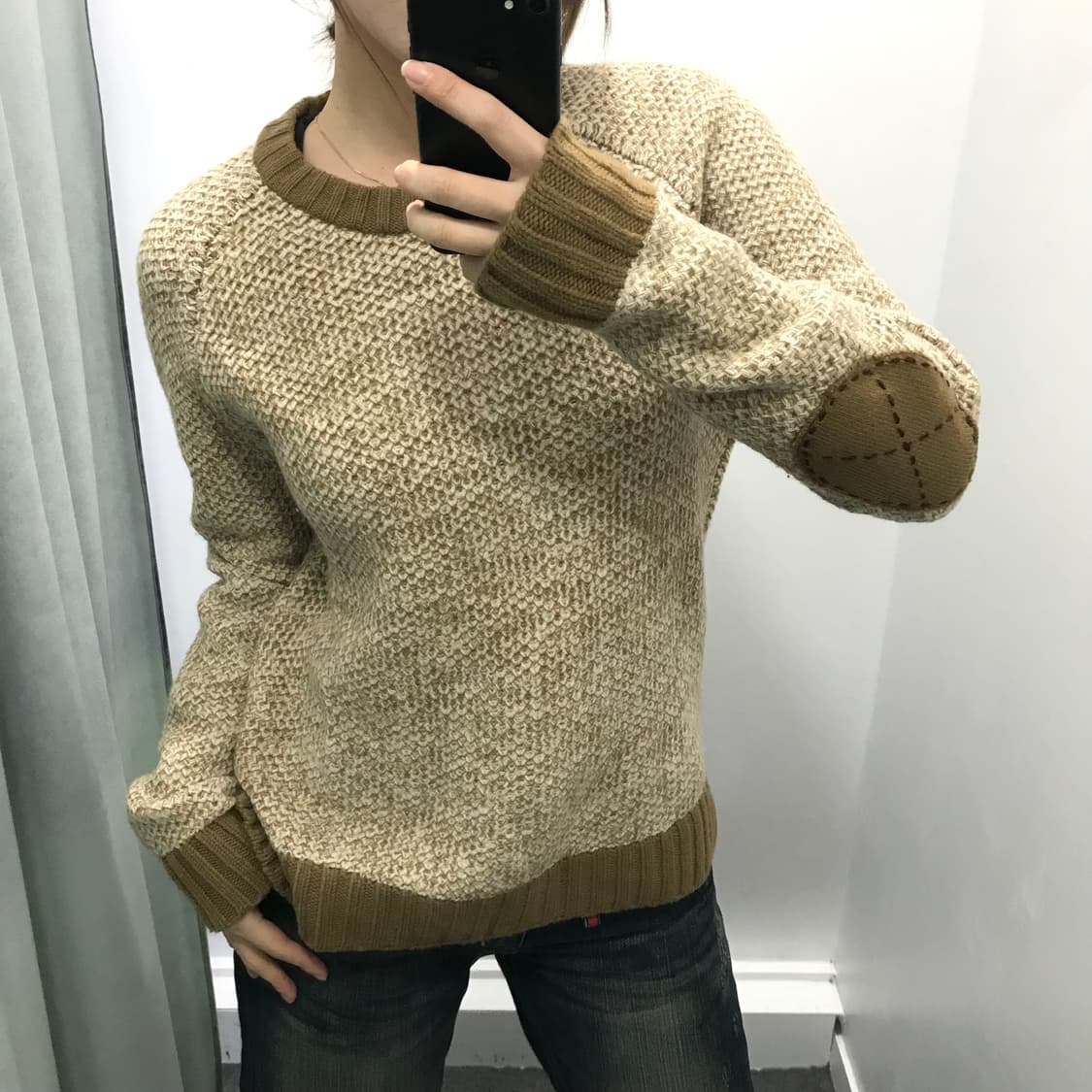 티니위니 베이지 모혼방 니트  상품이미지1