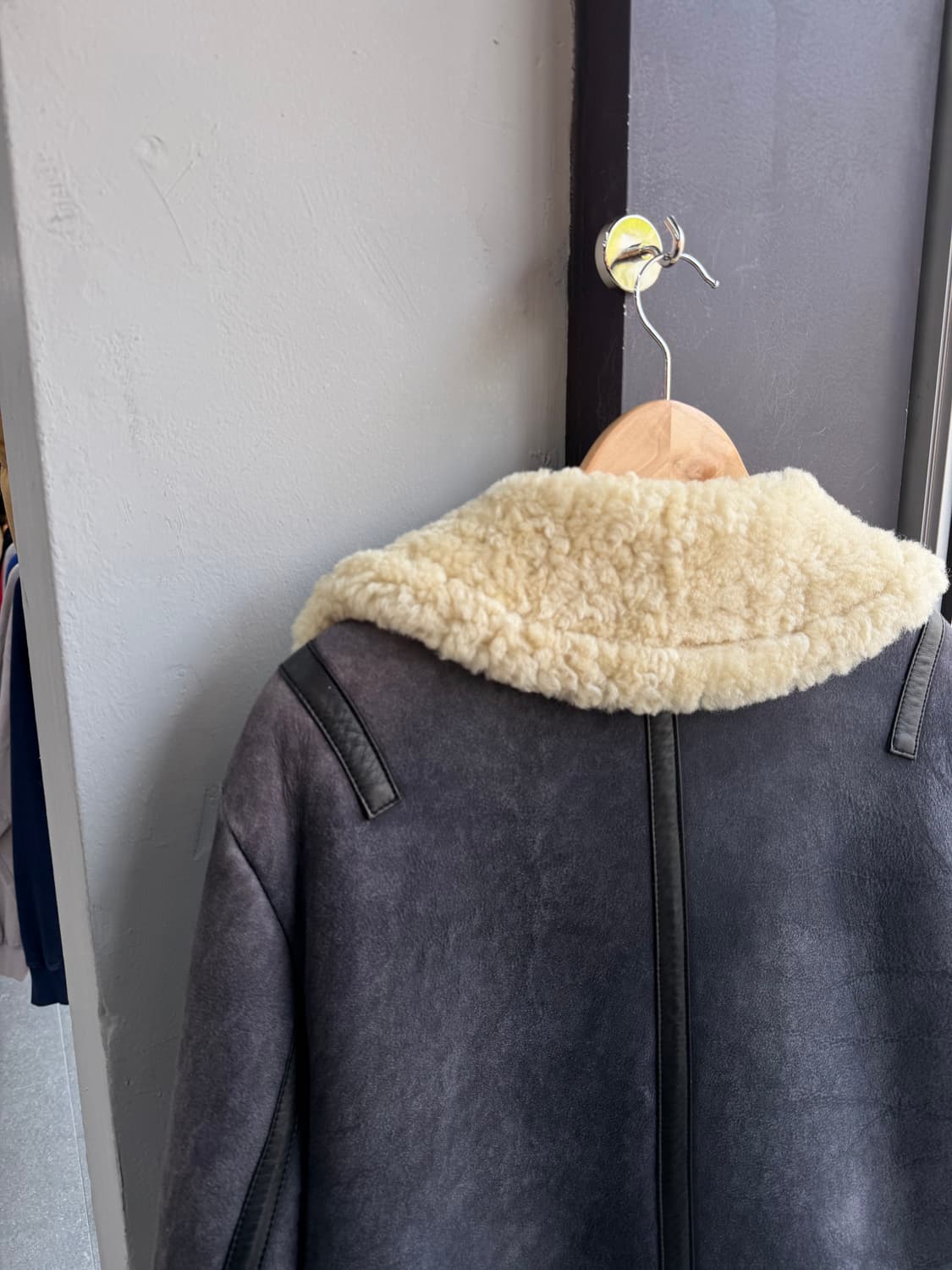 100/ 시스템옴므 리얼 무스탕 레더 자켓 상품이미지8