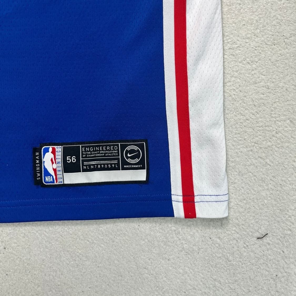  NIKE 드라이핏 필라델피아 유니폼 블루 2XL 상품이미지5