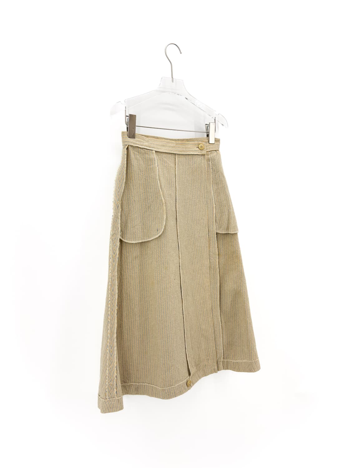 70’s 이세이미야케 스포츠 스트라이프 랩 스커트 상품이미지1