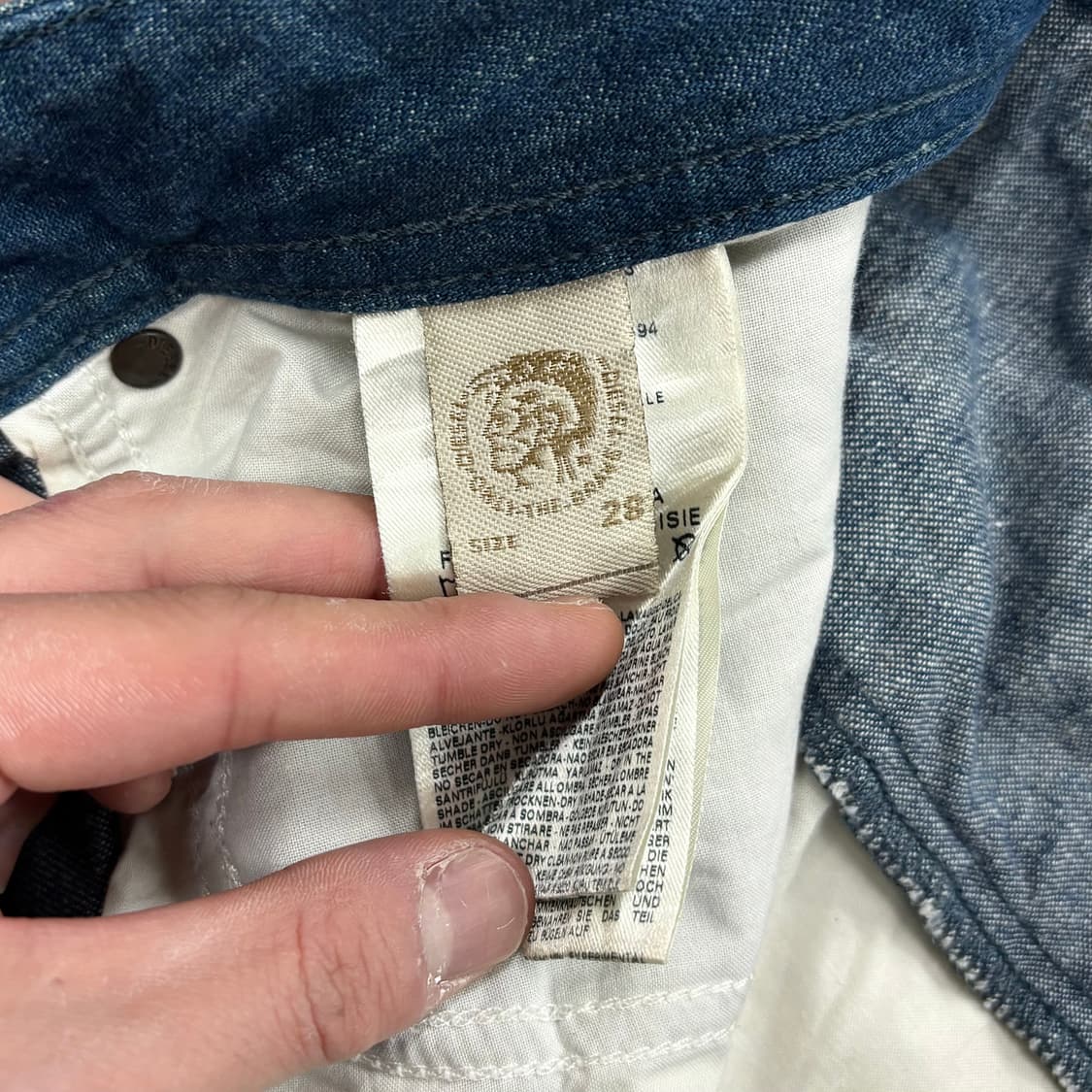 (28) 디젤 브래덤 데미지 생지 데님 팬츠 상품이미지7