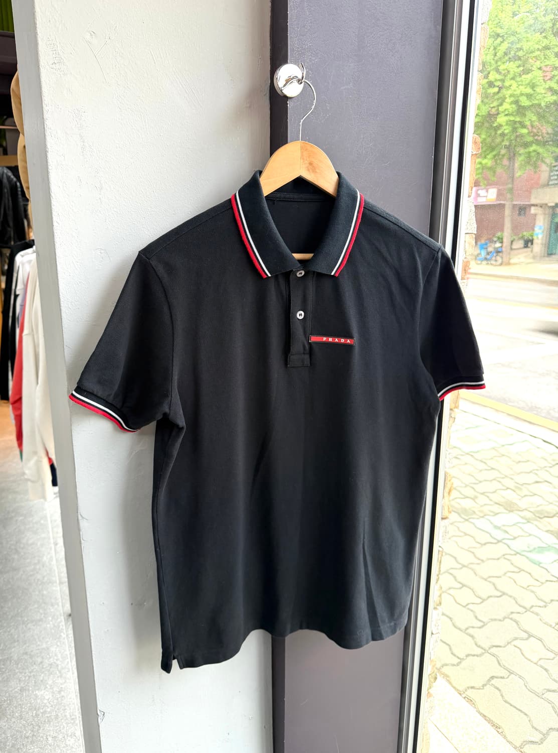 .L/ 프라다 레드탭 라이닝 PK 반팔 상품이미지2