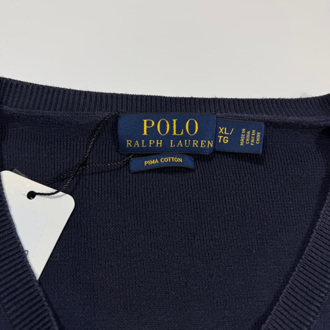 폴로 랄프로렌 네이비 v넥 니트 상품이미지2