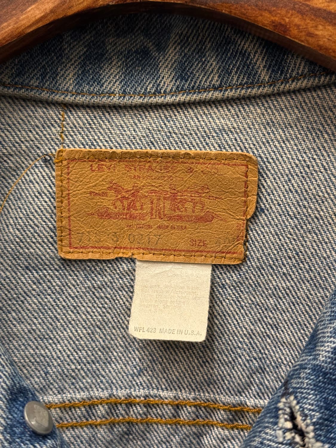 7-80s USA Levi's 71506-0217 Trucker 상품이미지9