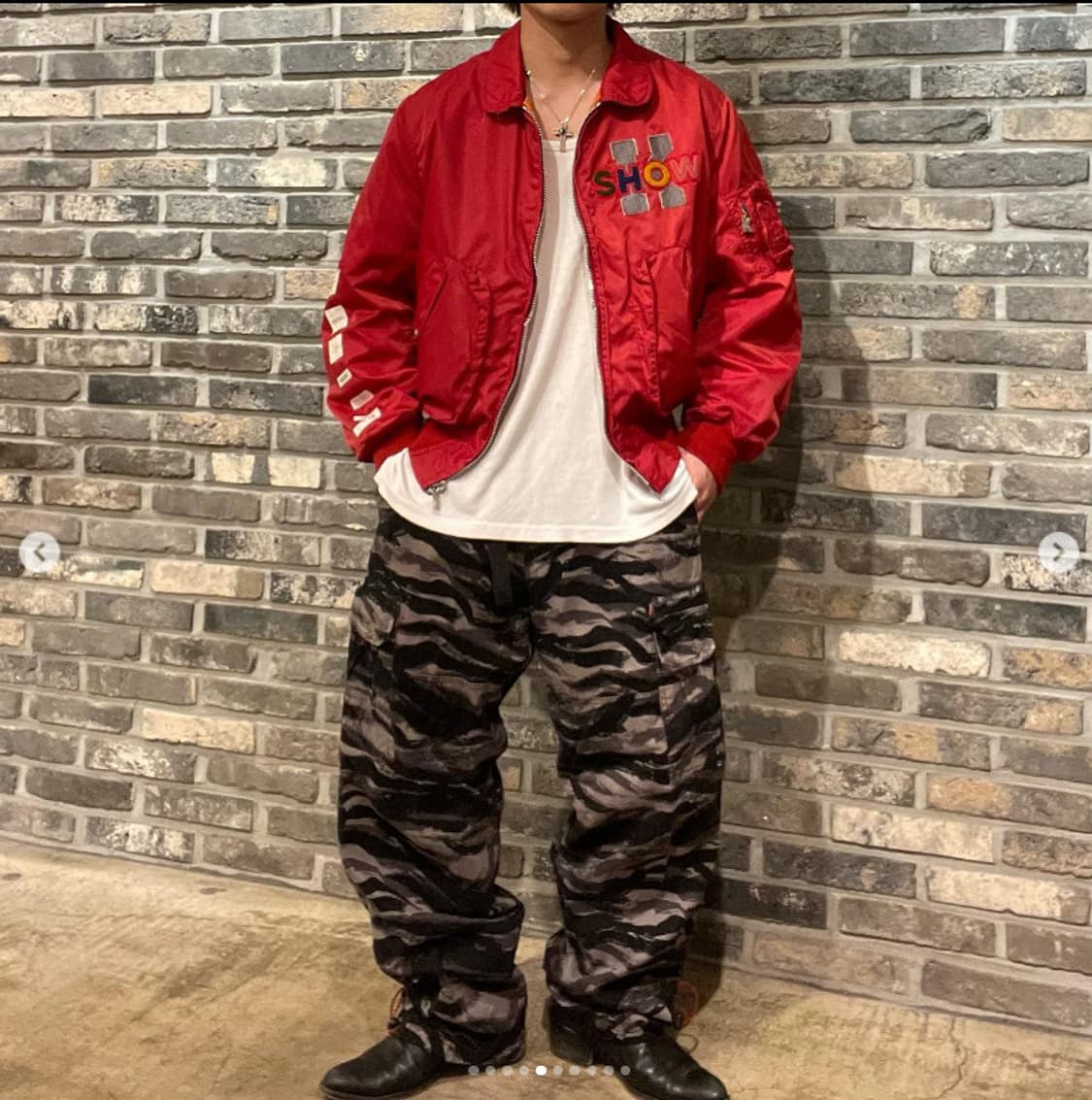 Karl Helmut X Pink house M-1 자켓 항공점퍼 봄버 상품이미지9