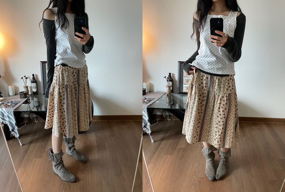 ethnic patterned skirt 상품이미지1
