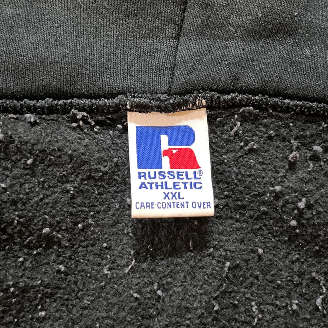 [XXL] 90s 빈티지 러셀 후드집업 워시드 블랙 상품이미지5