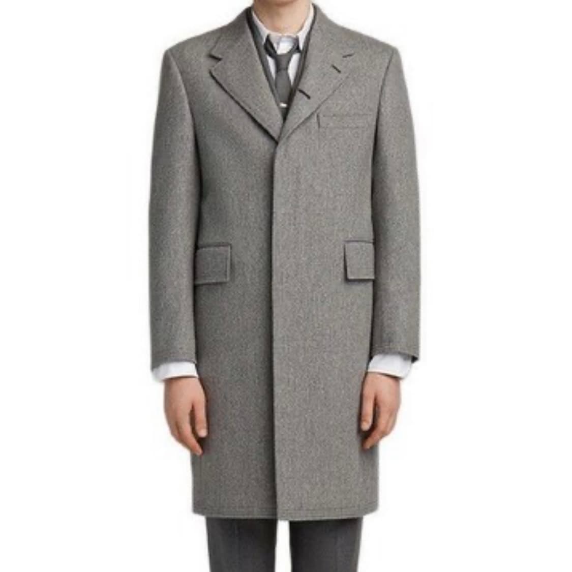 [S+급/2] 톰브라운 클래식 체스터필드 코트 그레이 상품이미지8