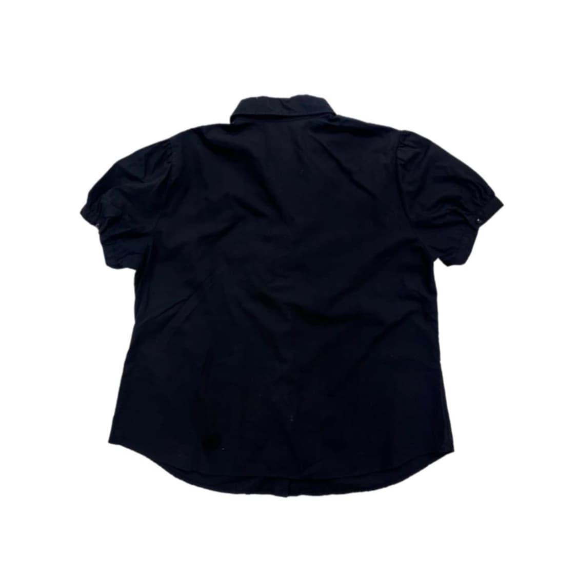 블랙 퍼프 슬리브 레이스 블라우스 일본 빈티지 상품이미지2