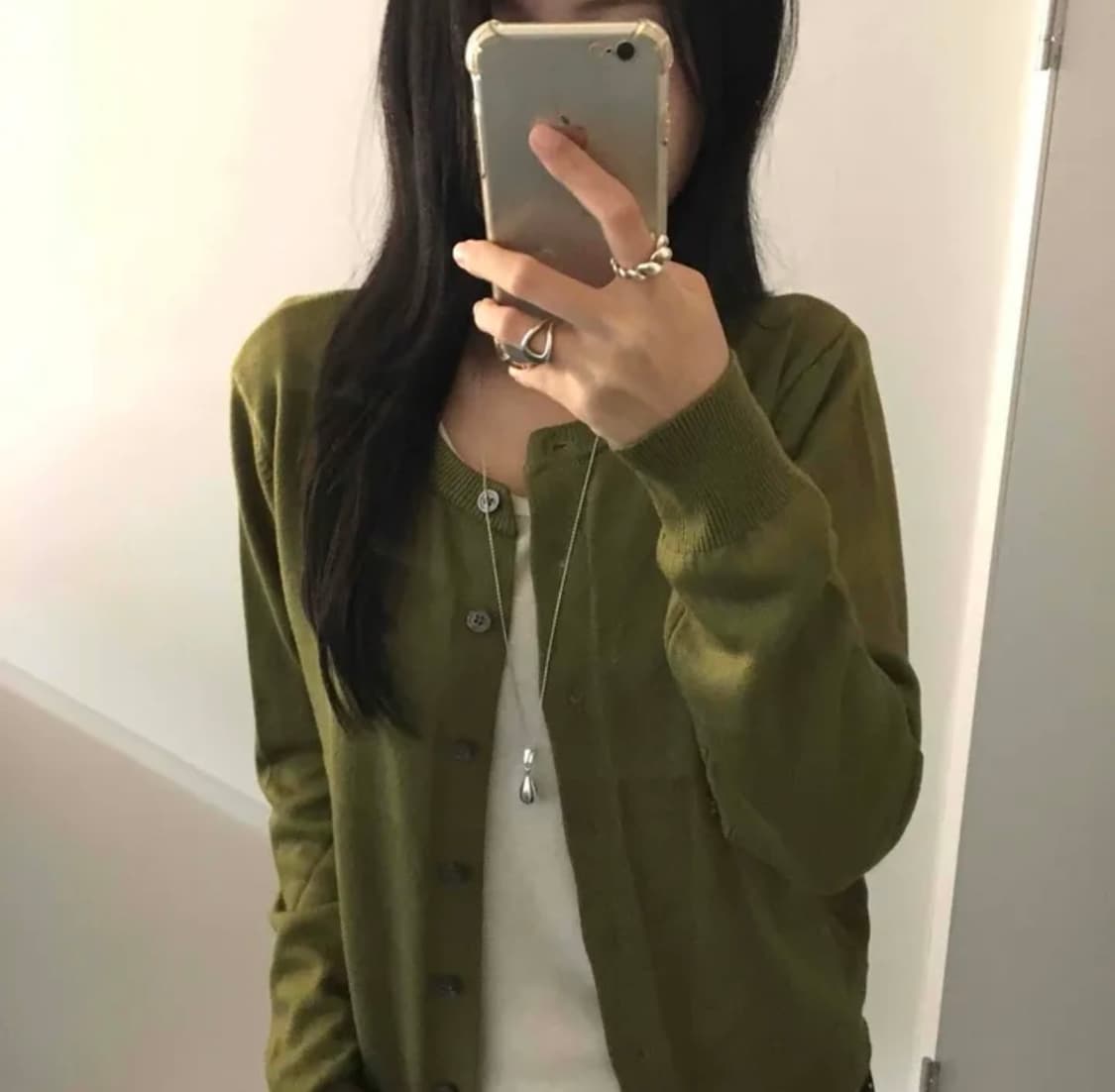 카키빈티지가디건 상품이미지1