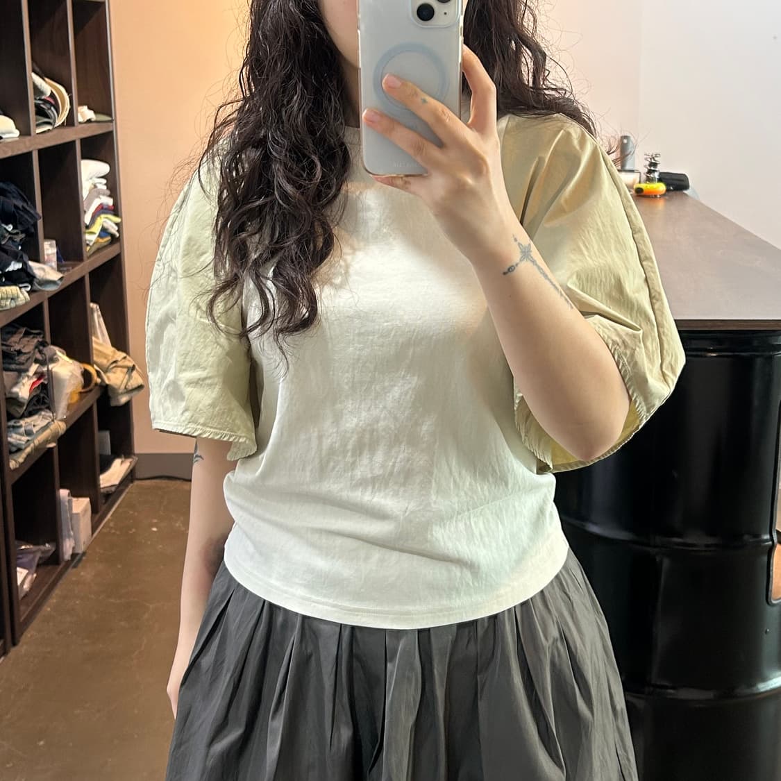 벌룬 디테일 top 상품이미지5