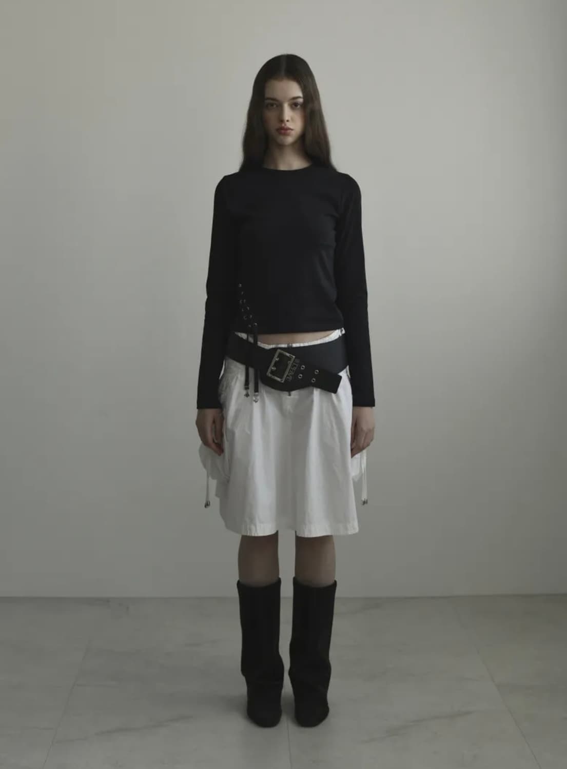 Eyelet T-shirt 001(Bla 상품이미지1