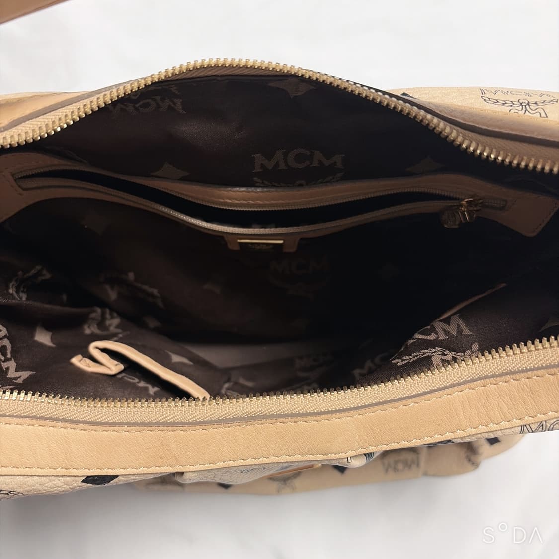 MCM 로고 숄더백 베이지 상품이미지8