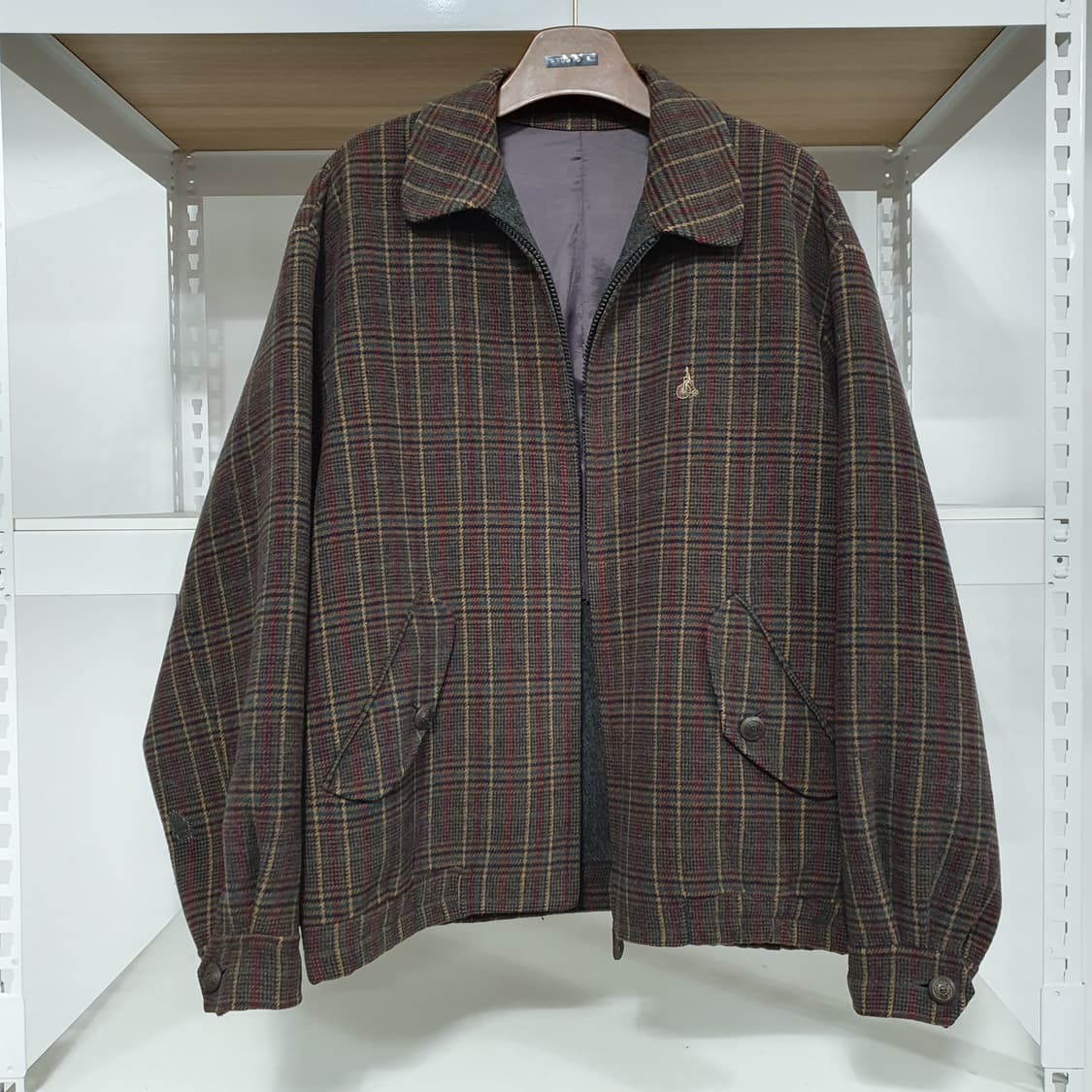 (95) 빈폴 울 100 헤링턴 자켓 블루종 워크자켓 아메카지 상품이미지2