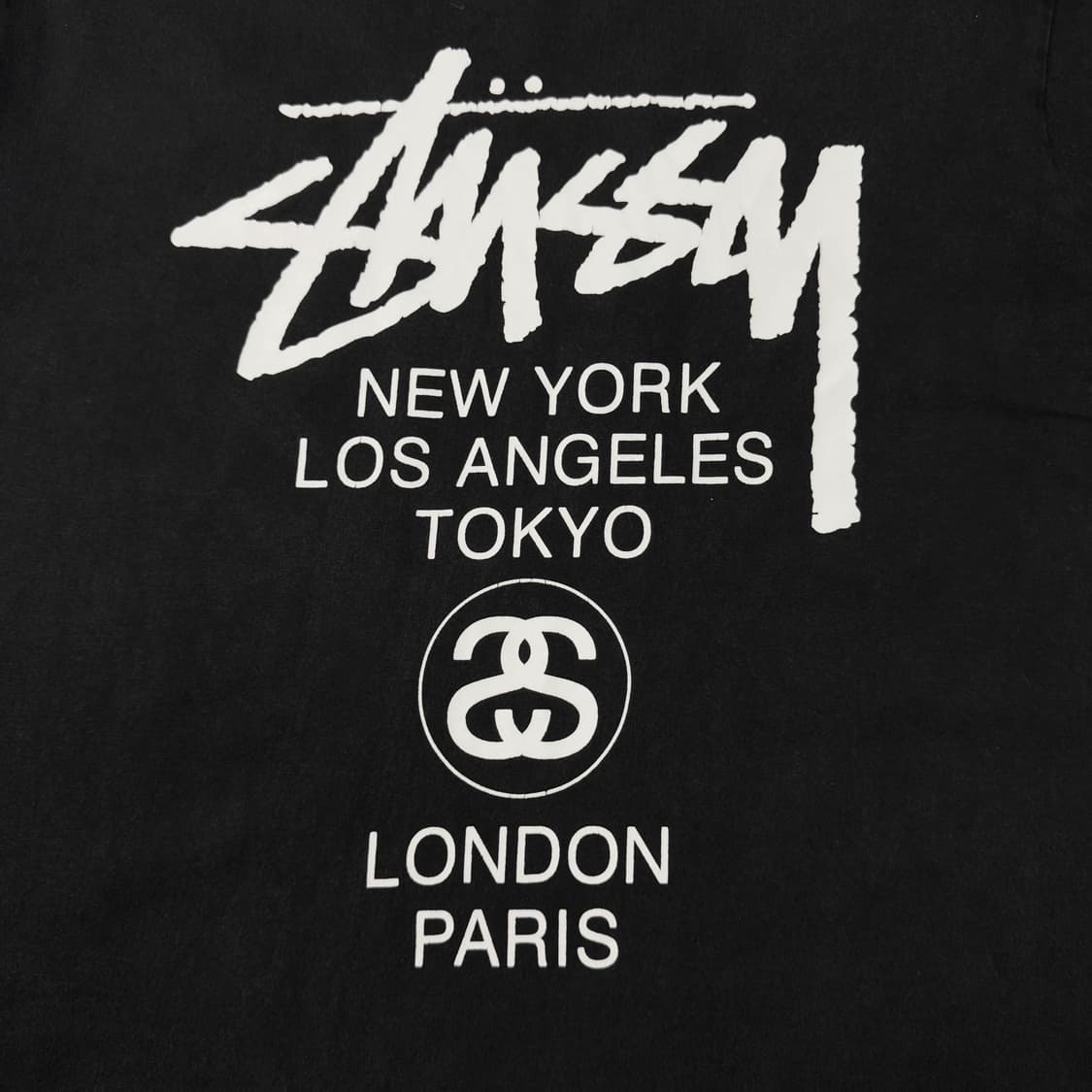 (L) 스투시 월드투어 티셔츠 블랙 상품이미지2