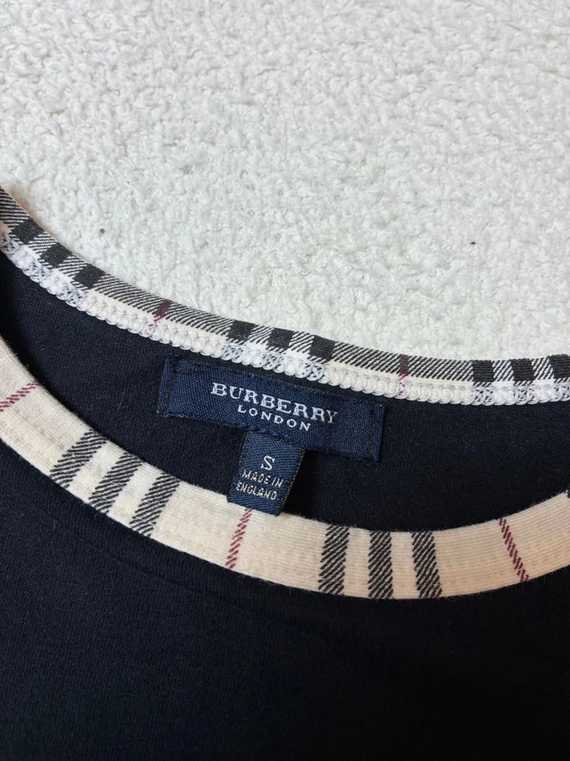 버버리 00's 체크 트리밍 롱 슬리브 PN7605 상품이미지5