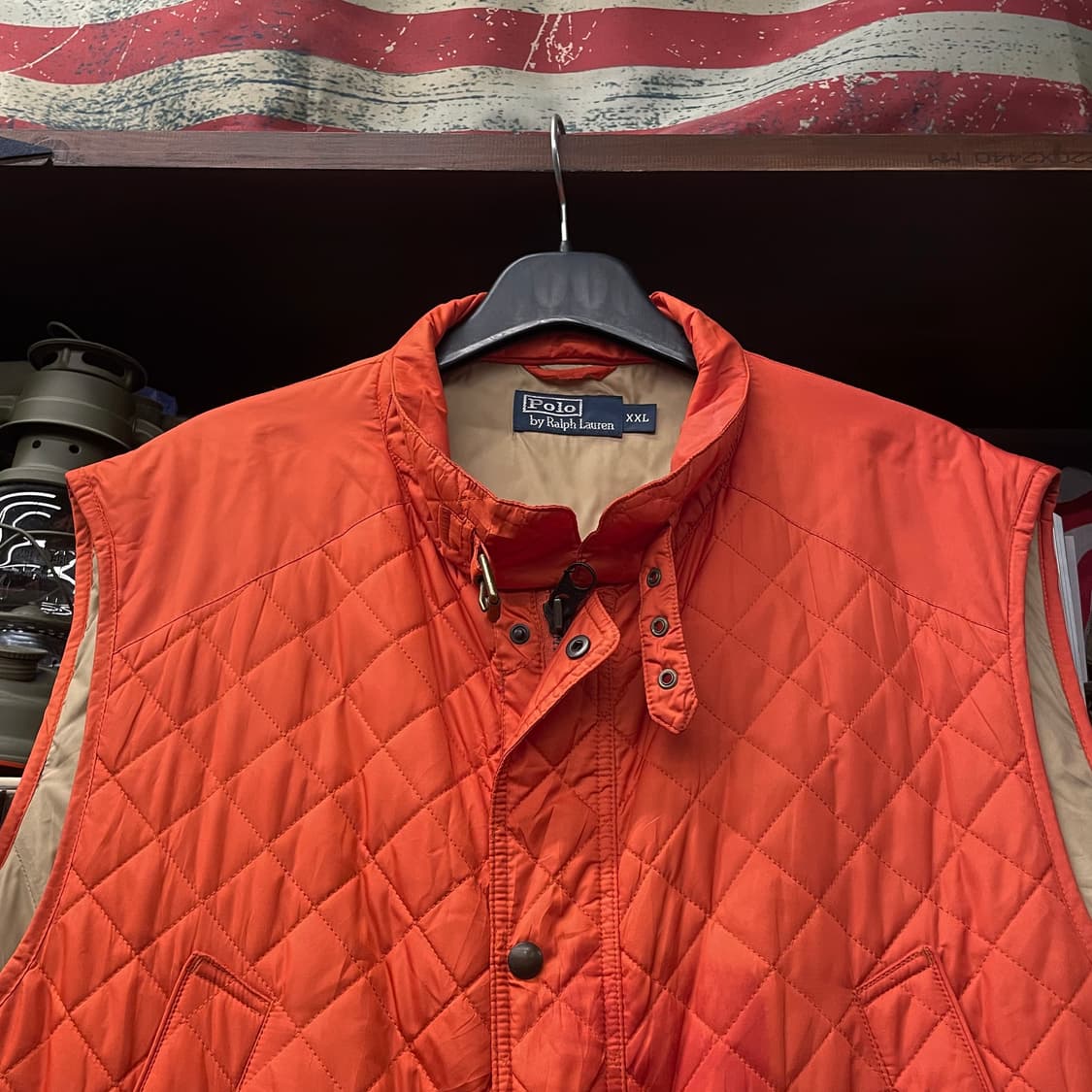 90s 폴로 랄프로렌 헌팅 버튼 집업 퀼팅 베스트 자켓 상품이미지3