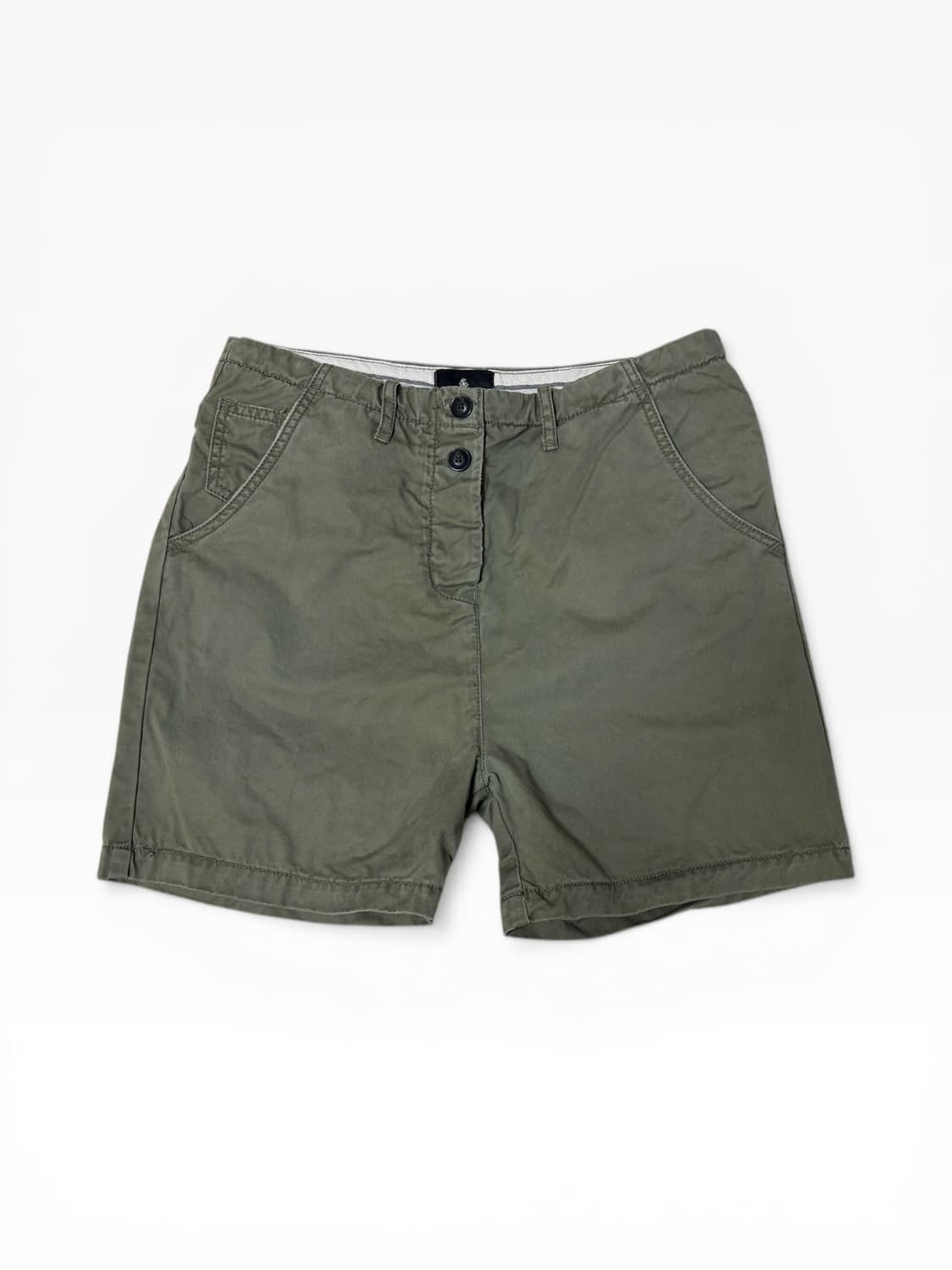 버튼 코튼 하프 팬츠 상품이미지1