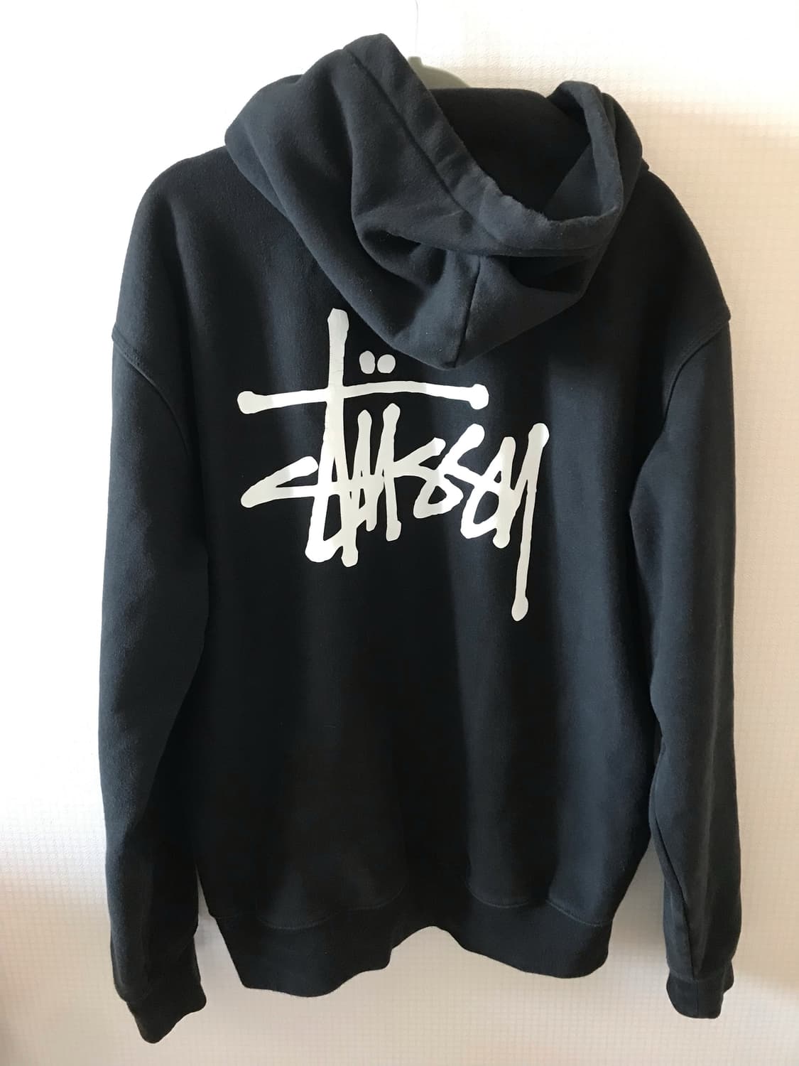 스투시 베이직 스투시 후드 블랙 상품이미지2