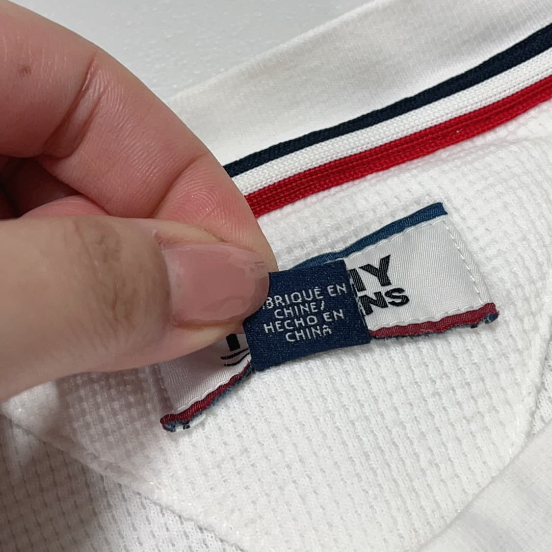 [정품] 타미 화이트 헨리넥 와플티 [ M ] 상품이미지4