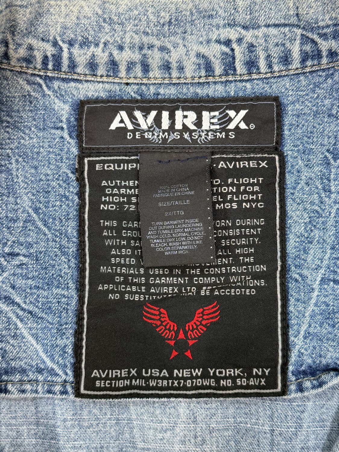 아비렉스 데님 시스템 데님 자켓 상품이미지7