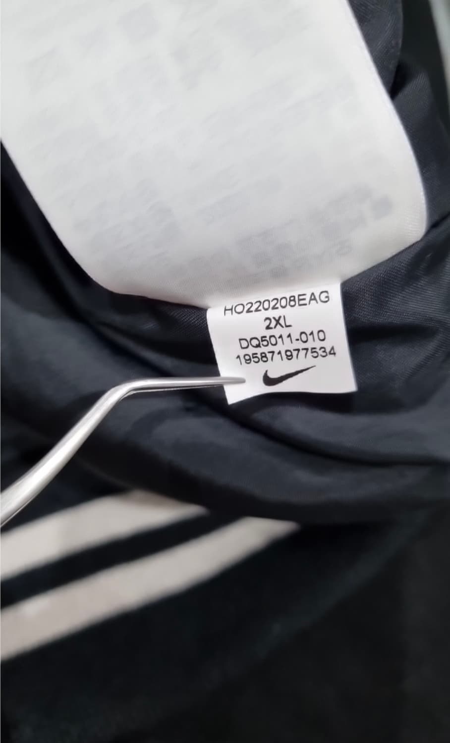 나이키 NSW 바시티 자켓 블랙 2XL 극미 중고 상품이미지5