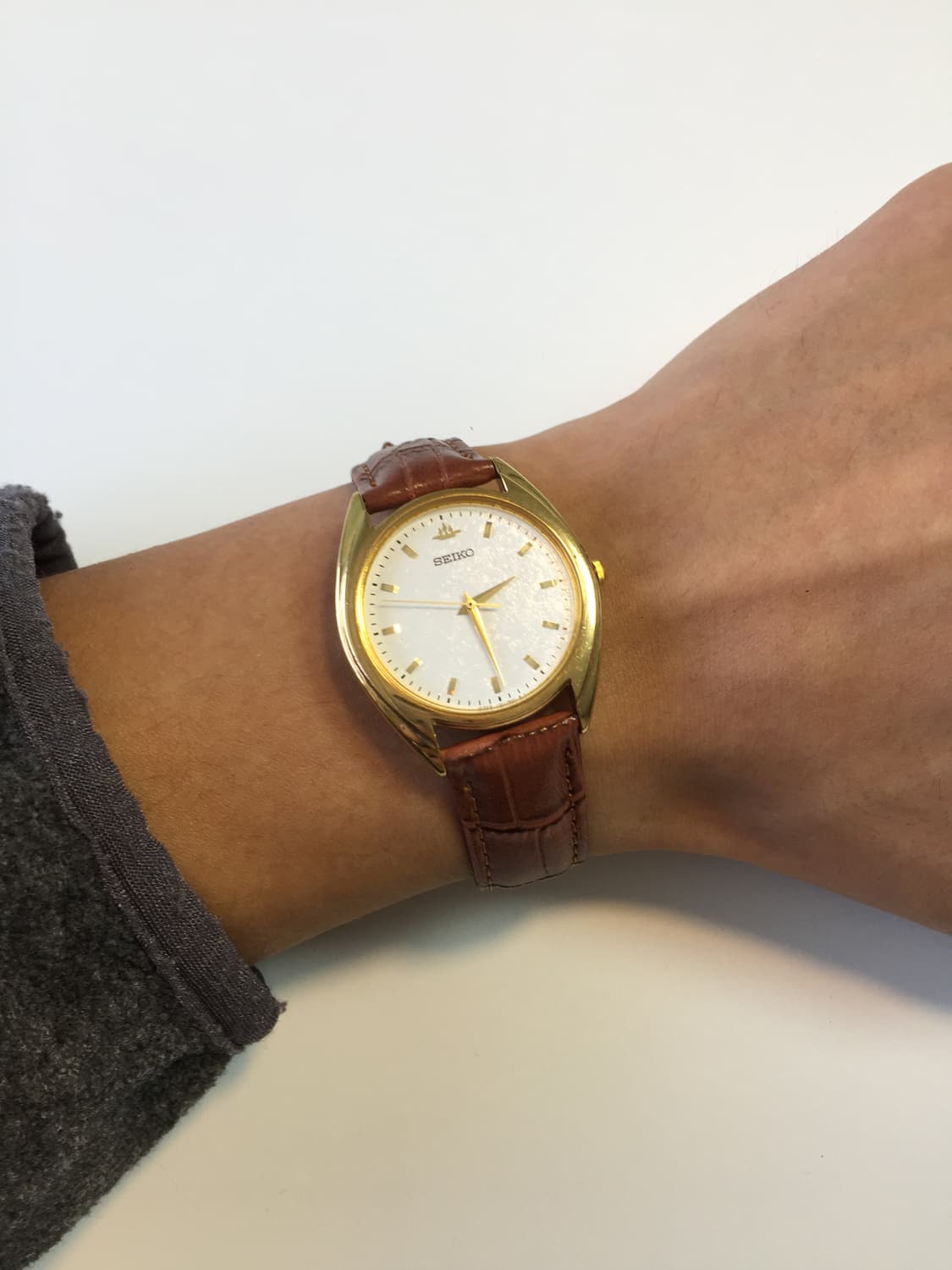 80s seiko gold snow flake dial quartz 상품이미지2