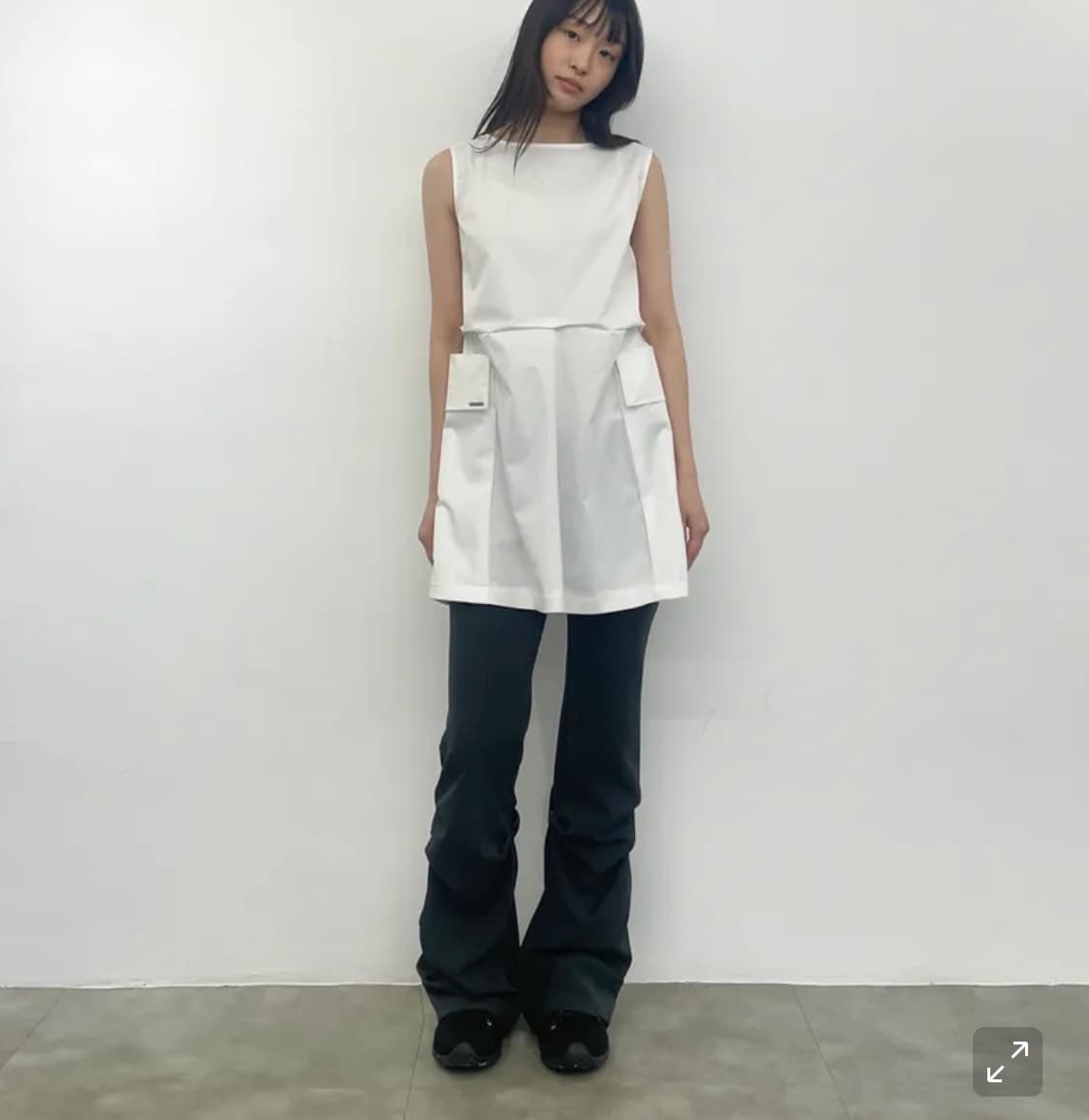 미세키서울 Pocket shirts one piece BLACK 상품이미지2