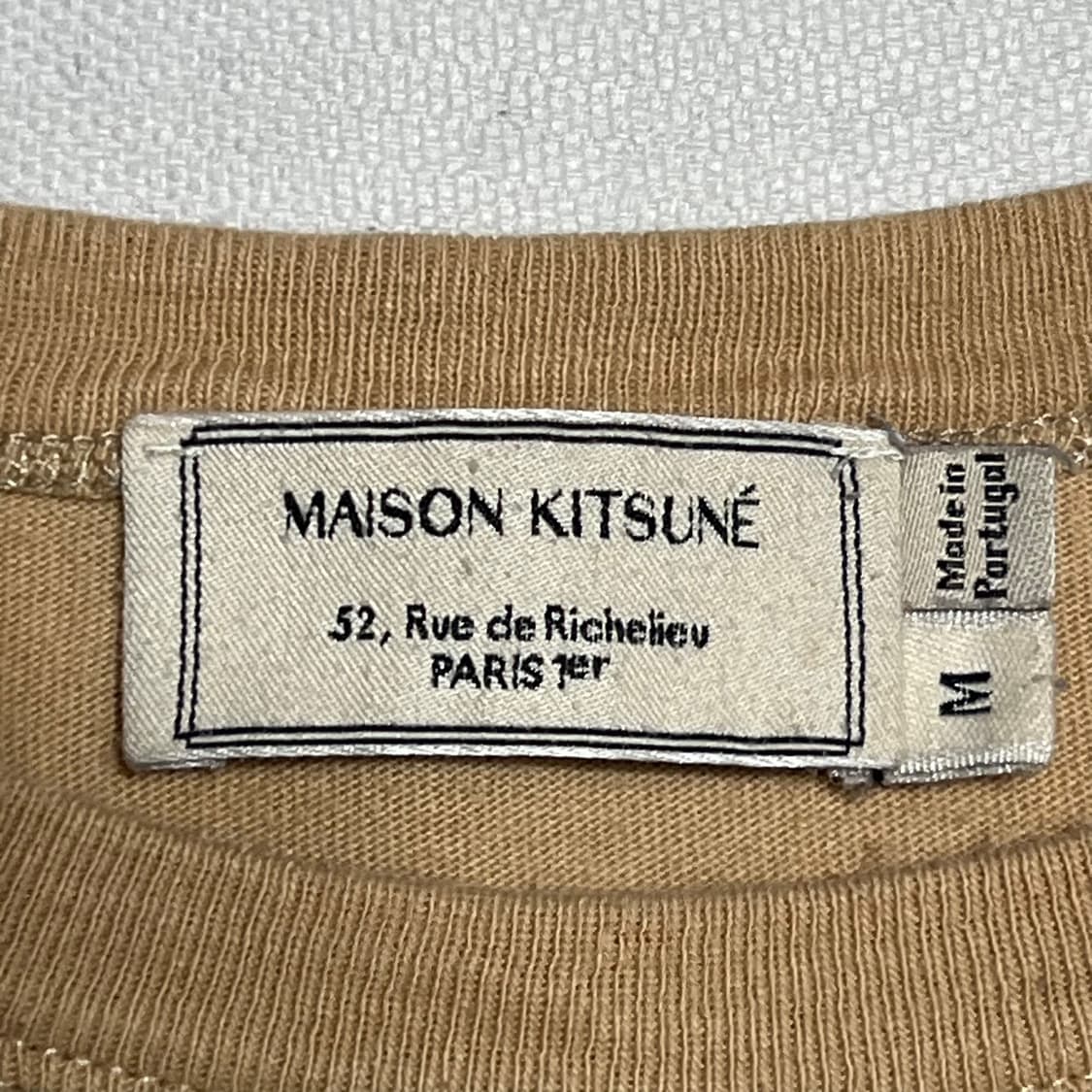 M 메종키츠네 원포켓 트라이컬러 폭스 패치 티셔츠 상품이미지3