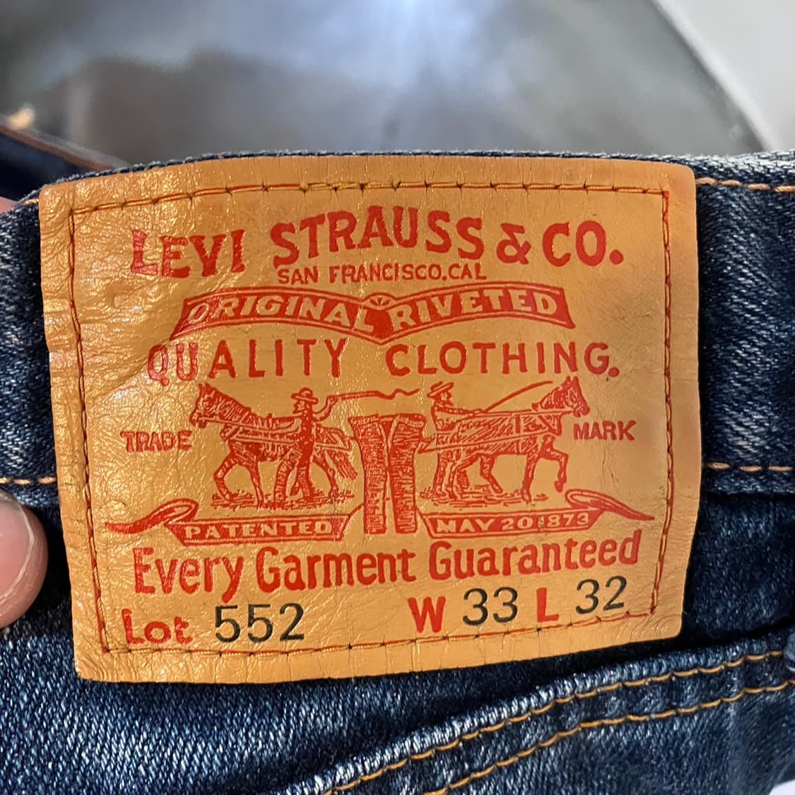 리바이스 552 데님 팬츠 상품이미지5