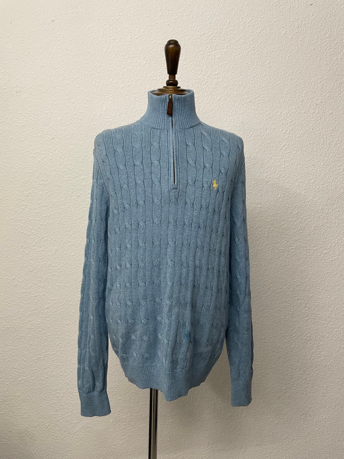 폴러 반집업 니트 Large 상품이미지1