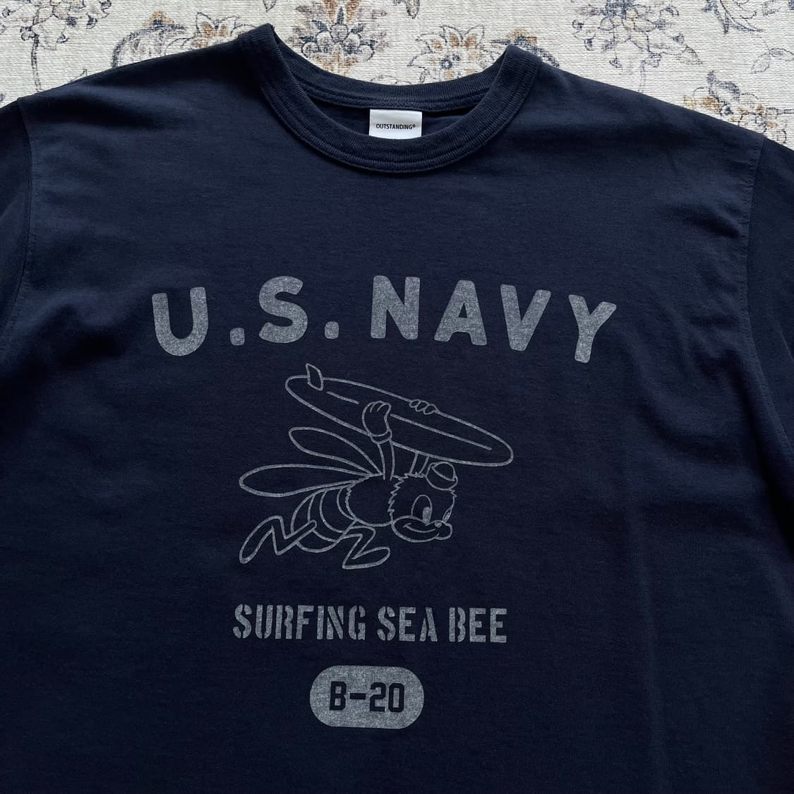 아웃스탠딩 서핑 프린팅 티셔츠 상품이미지1