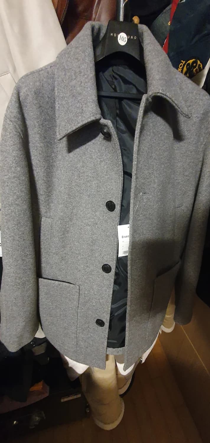 에잇세컨즈 하프코트 그레이(L) 상품이미지4