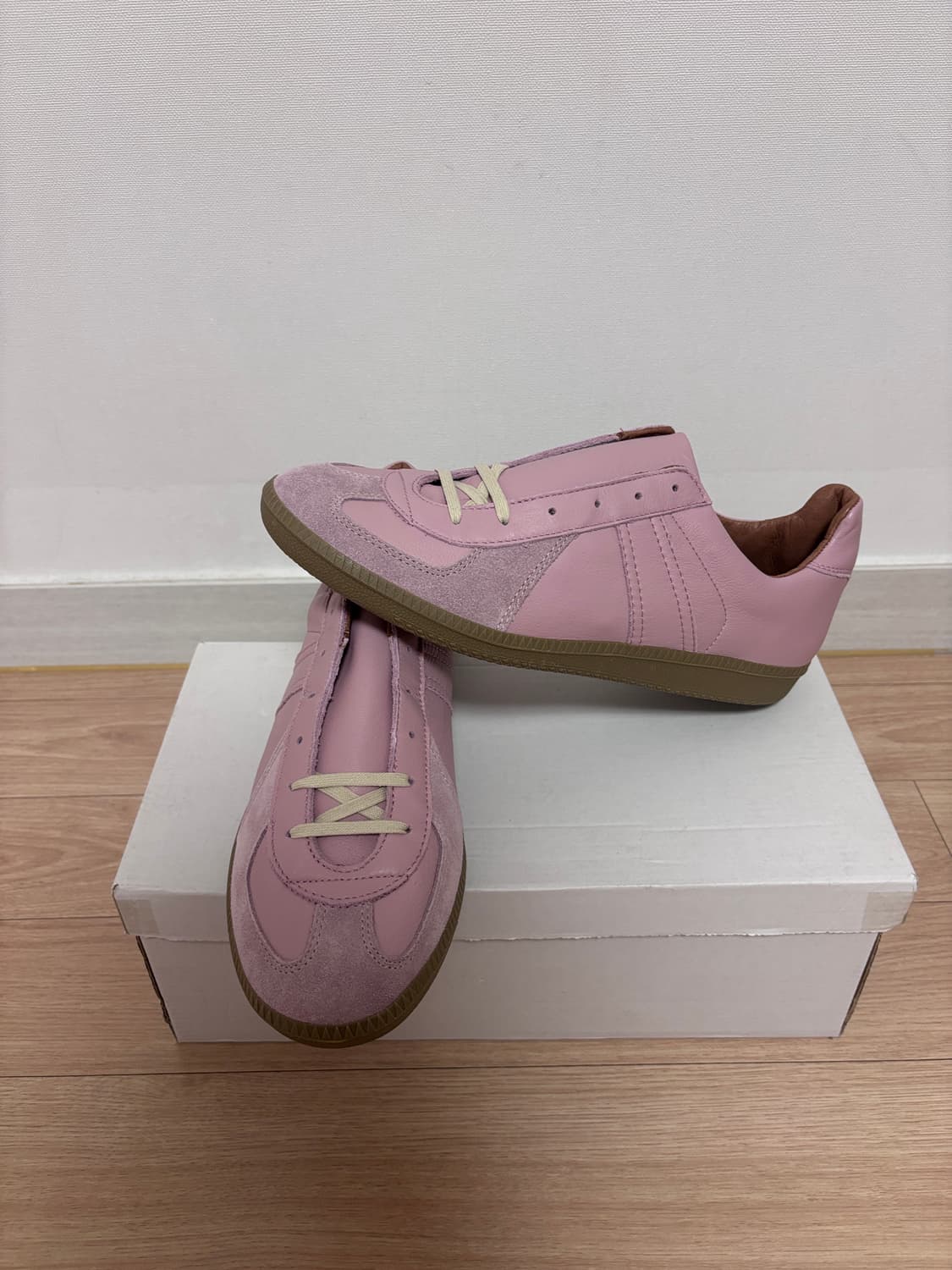 새상품) 275 리프로덕션오브파운드 독일군 스니커즈 핑크 상품이미지1