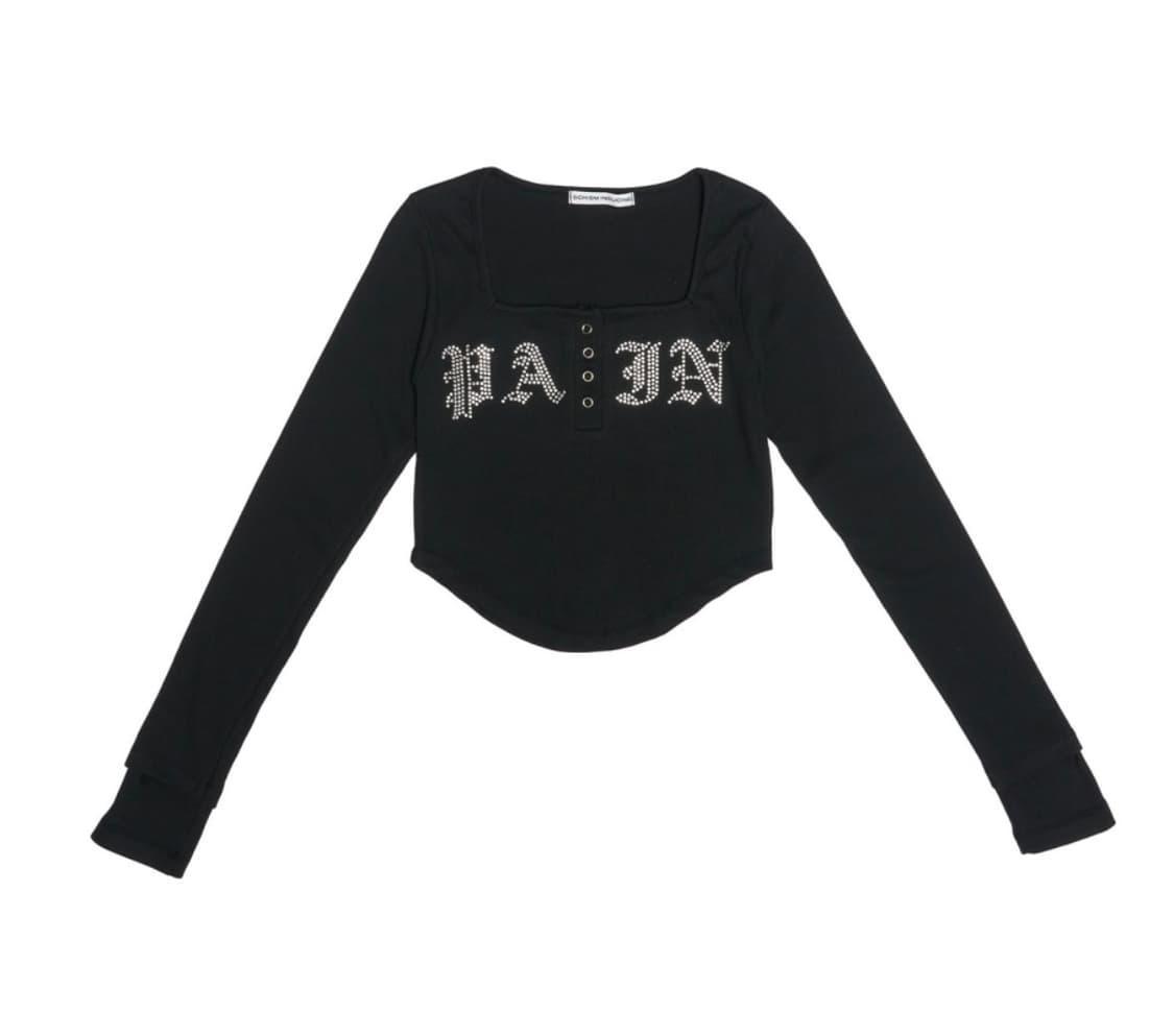 스키즘인듀싱 PAIN RHINESTONE TOP 상품이미지2