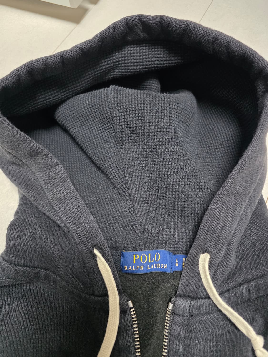 폴로 랄프로렌 블랙 후드집업 L 상품이미지4