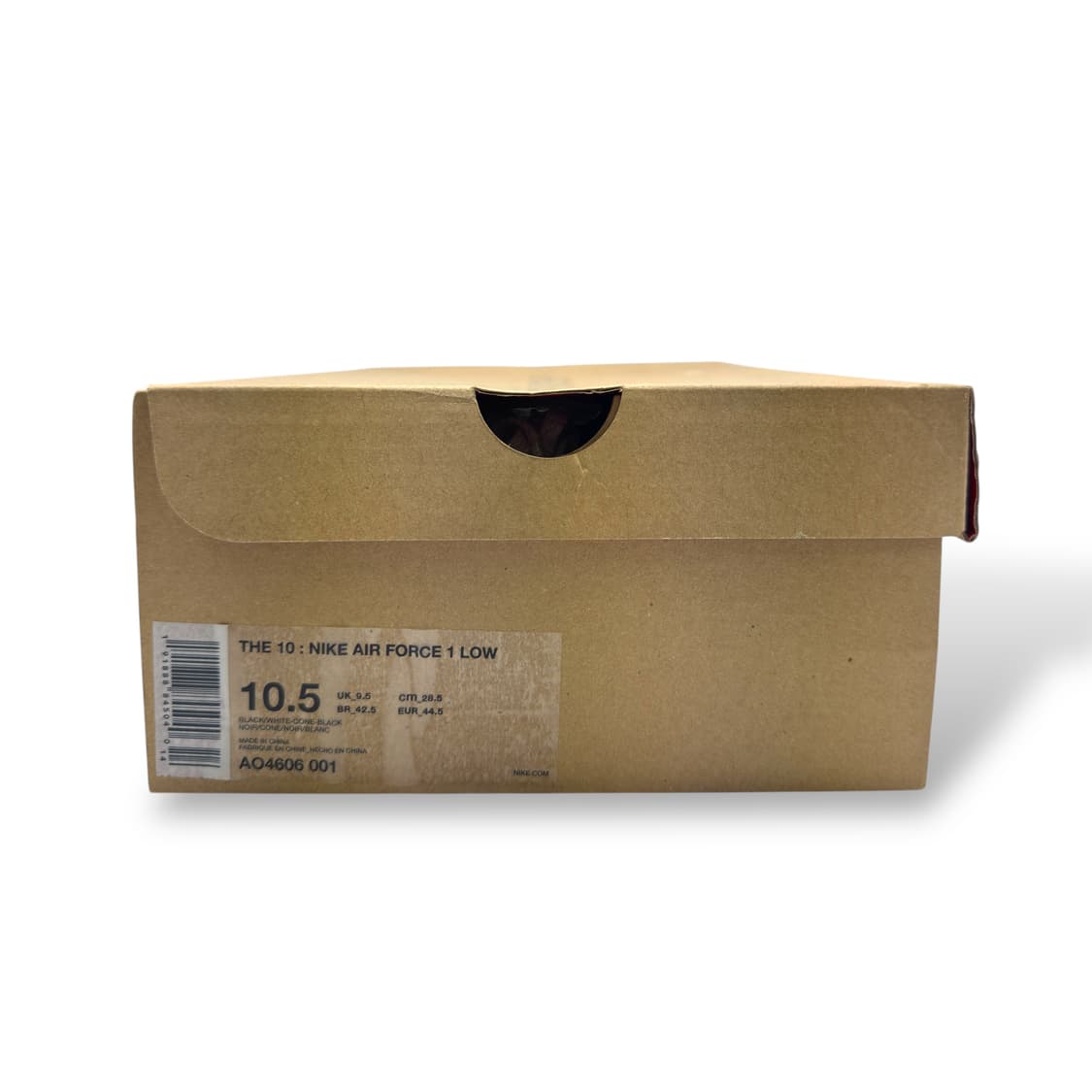 ( 285 ) 나이키 x 오프화이트 에어포스 1 로우 V2 블랙 화이트 상품이미지6