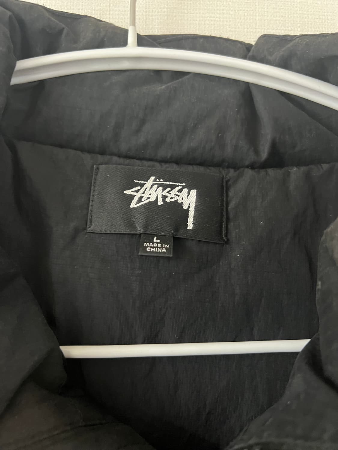 스투시 립스탑 다운 퍼퍼 자켓 블랙 L 상품이미지4