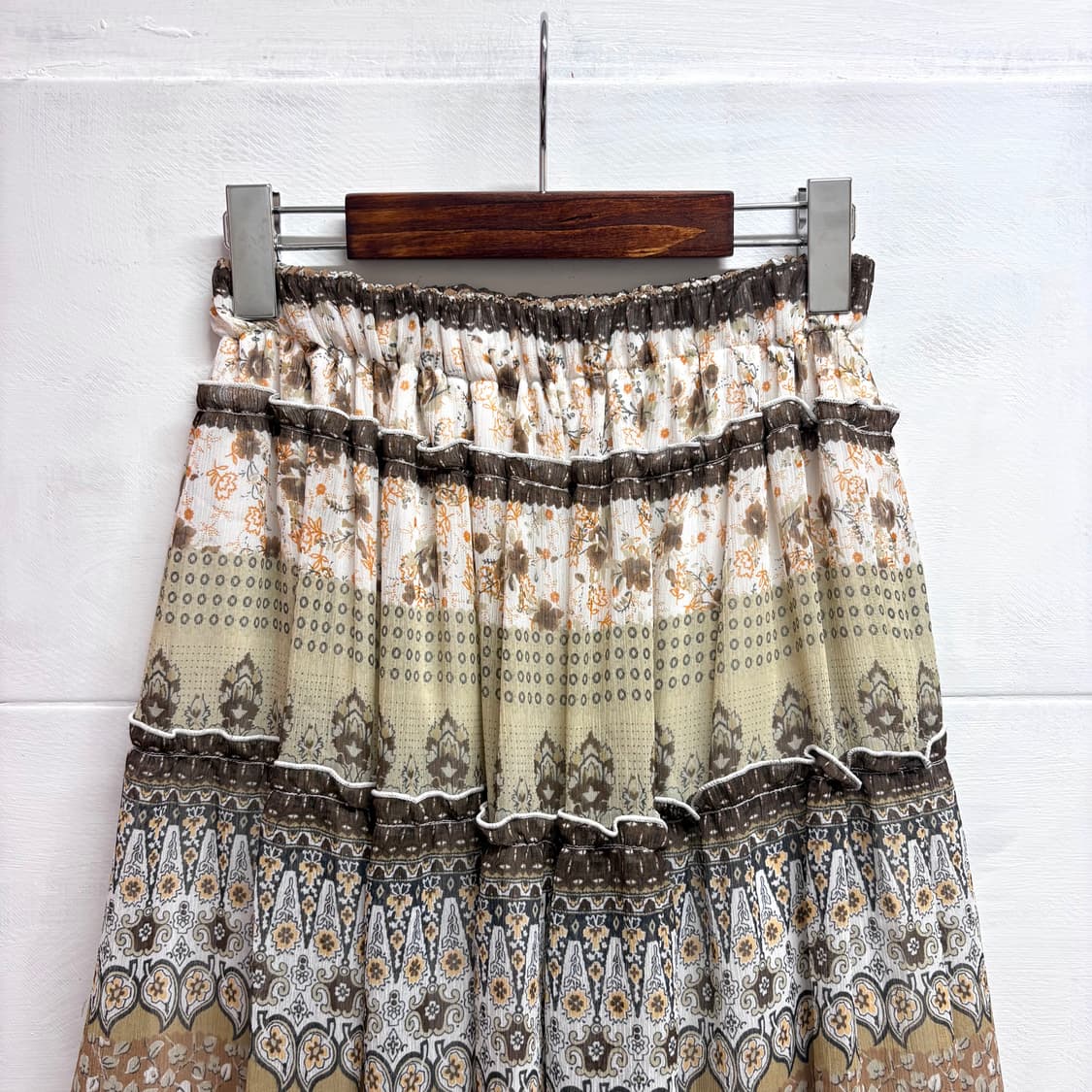 에스닉 히피 패치워크 캉캉 레이스 스커트 JPN 상품이미지2