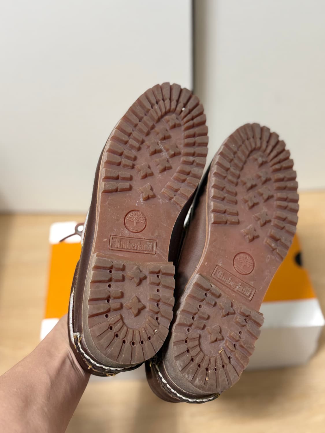 팀버랜드 보트 슈즈 브라운 3 eye boat shoes 상품이미지7