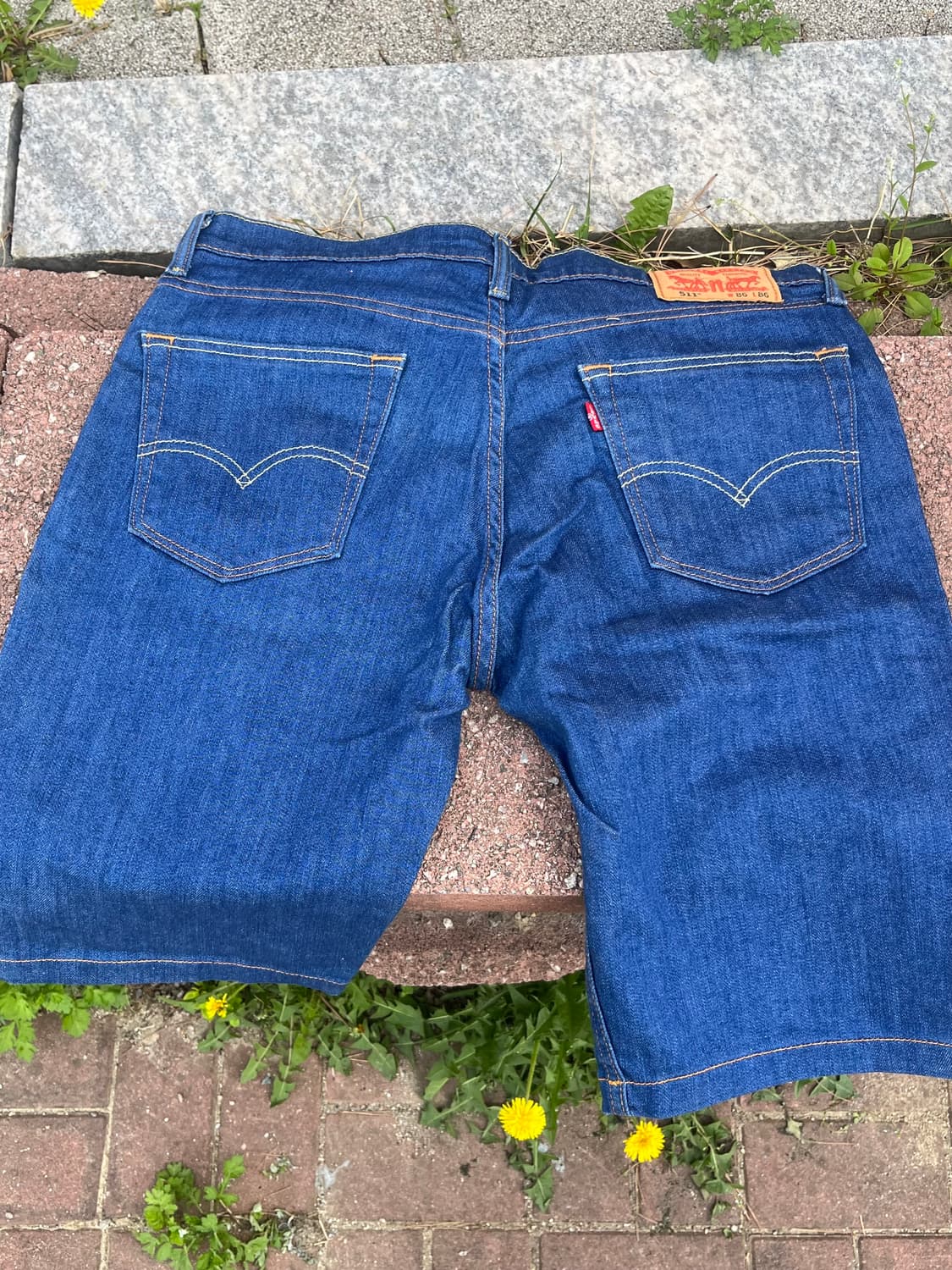 리바이스 511 W34 L34 빈티지 데님 반바지 상품이미지2