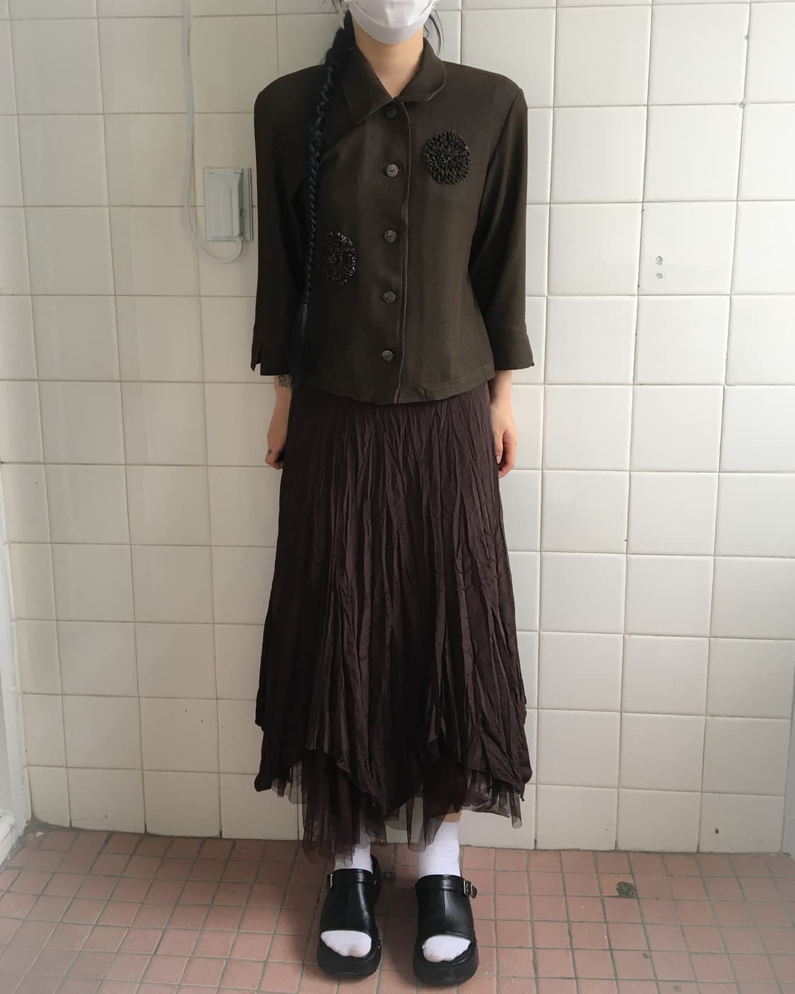 Corsage point jacket 상품이미지1