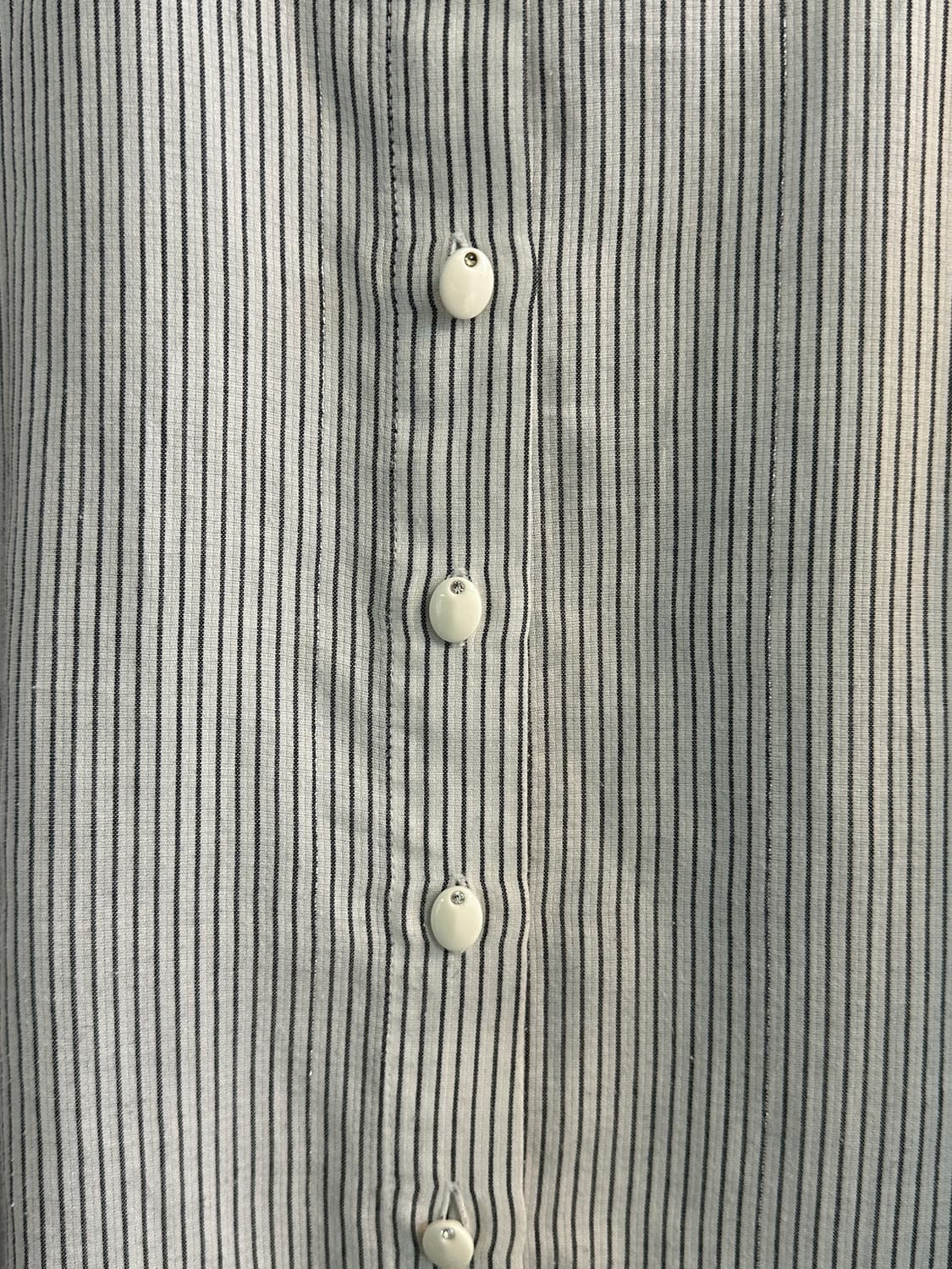 라운드카라 단가라 블라우스 상품이미지2