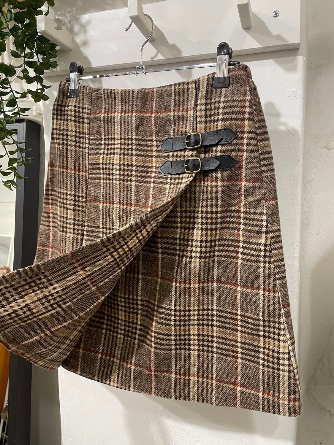 랩 체크 미니스커트(팬츠내장) 상품이미지7