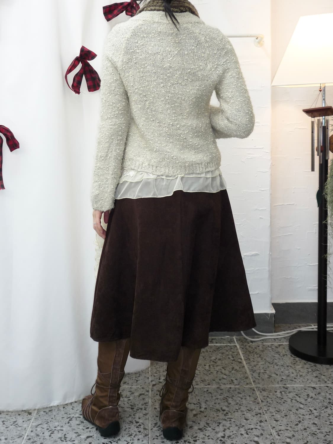 rustic ivory knit cardigan 상품이미지4
