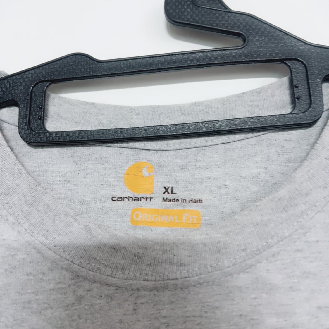 칼하트 그레이 프린팅 봄 공용 긴팔티 상품이미지4