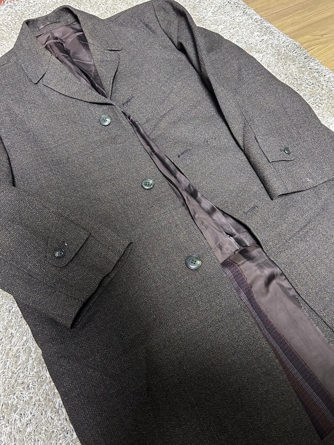 일제 커스텀 울 트랜치코트 사이즈 105 상품이미지2